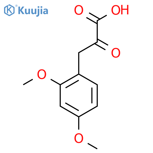 3-(2,4-dimethoxyphenyl)-2-oxopropanoic acid structure