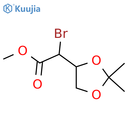 Methyl 2-bromo-2-(2,2-dimethyl-1,3-dioxolan-4-yl)acetate structure