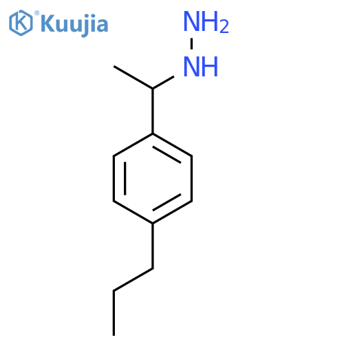 (1-(4-Propylphenyl)ethyl)hydrazine structure