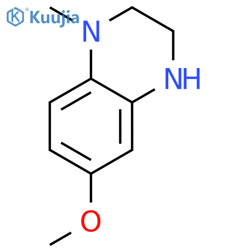 6-methoxy-1-methyl-1,2,3,4-tetrahydroquinoxaline structure
