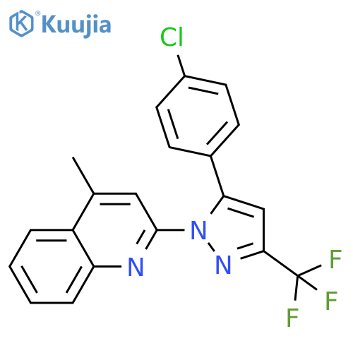 Quinoline,2-[5-(4-chlorophenyl)-3-(trifluoromethyl)-1H-pyrazol-1-yl]-4-methyl- structure