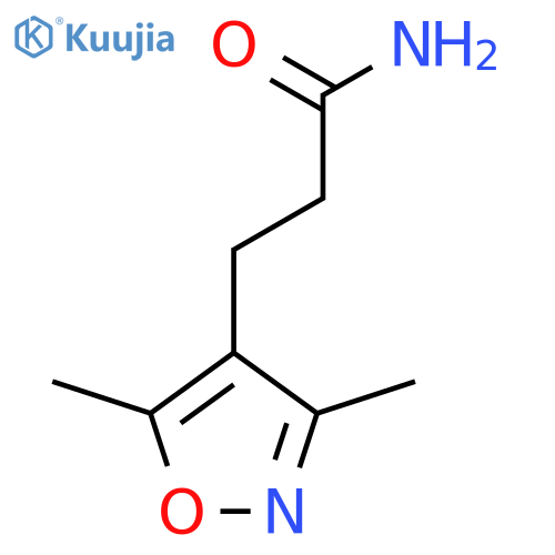 3-(3,5-Dimethylisoxazol-4-yl)propanamide structure