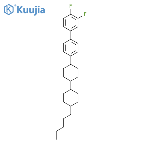 trans,trans-4'-(4'-Pentylbicyclohexyl-4-YL)-3,4-difluorobiphenyl structure