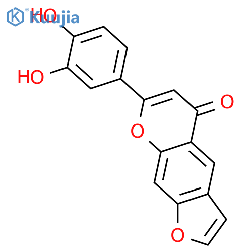 7-(3,4-Dihydroxyphenyl)-5H-furo[3,2-g][1]benzopyran-5-one structure