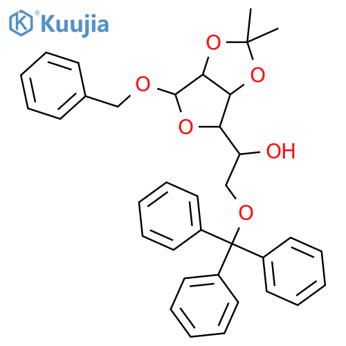 Benzyl 2,3-O-Isopropylidene-6-O-trityl-α-D-mannofuranose structure