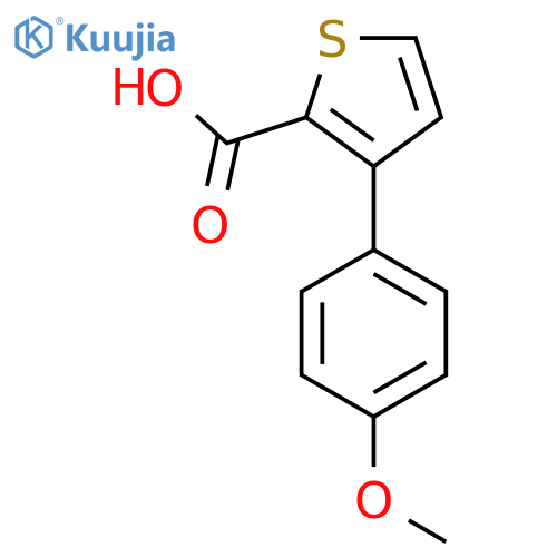 3-(4-methoxyphenyl)thiophene-2-carboxylic acid structure