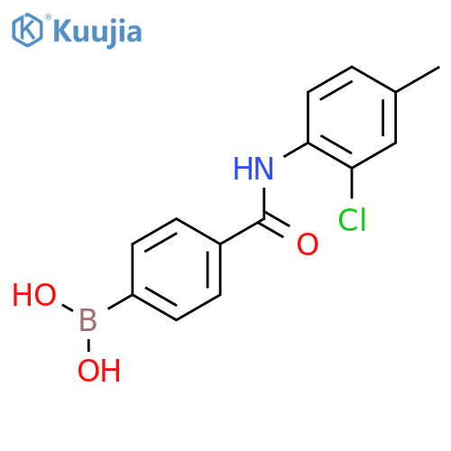N-(2-Chloro-4-methylphenyl) 4-boronobenzamide structure