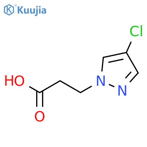 3-(4-Chloro-1H-pyrazol-1-yl)propanoic acid structure