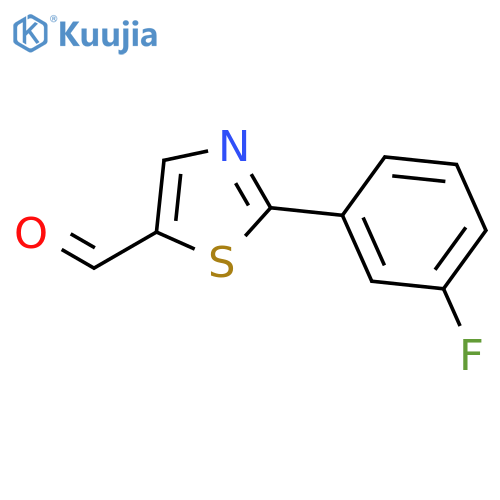 2-(3-Fluorophenyl)thiazole-5-carbaldehyde structure