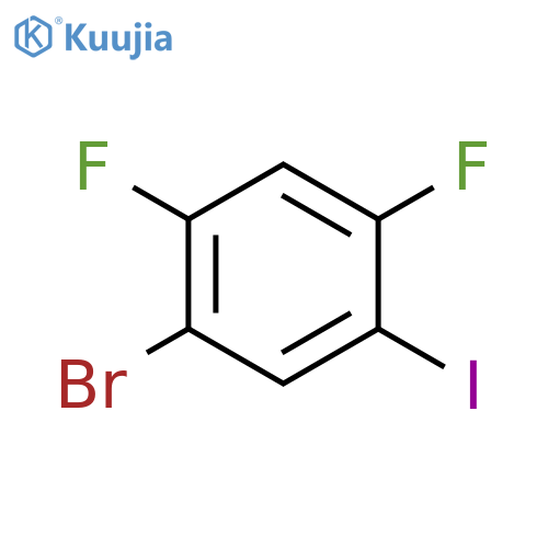 1-Bromo-2,4-difluoro-5-iodobenzene structure