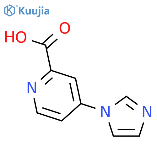 4-(1H-imidazol-1-yl)pyridine-2-carboxylic acid structure