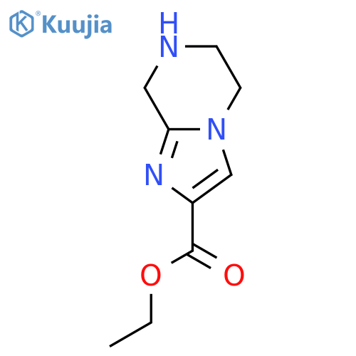 ethyl 5H,6H,7H,8H-imidazo[1,2-a]pyrazine-2-carboxylate structure