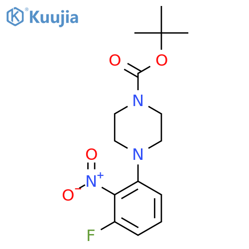 Tert-Butyl 4-(3-fluoro-2-nitrophenyl)piperazine-1-carboxylate structure
