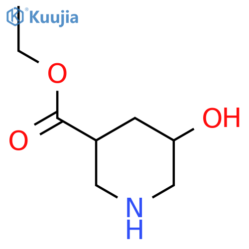 Ethyl 5-hydroxypiperidine-3-carboxylate structure