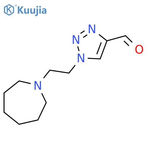 1-(2-(azepan-1-yl)ethyl)-1H-1,2,3-triazole-4-carbaldehyde structure