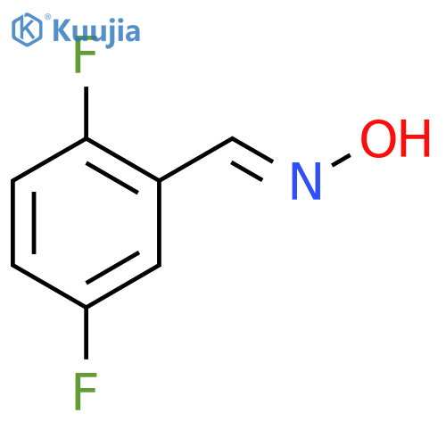 (NE)-N-[(2,5-difluorophenyl)methylidene]hydroxylamine structure