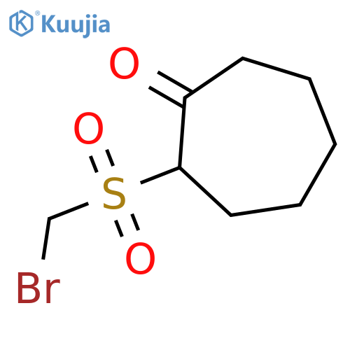 Cycloheptanone, 2-[(bromomethyl)sulfonyl]- structure