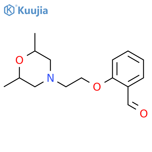 2-2-(2,6-Dimethyl-4-morpholinyl)ethoxybenzaldehyde structure