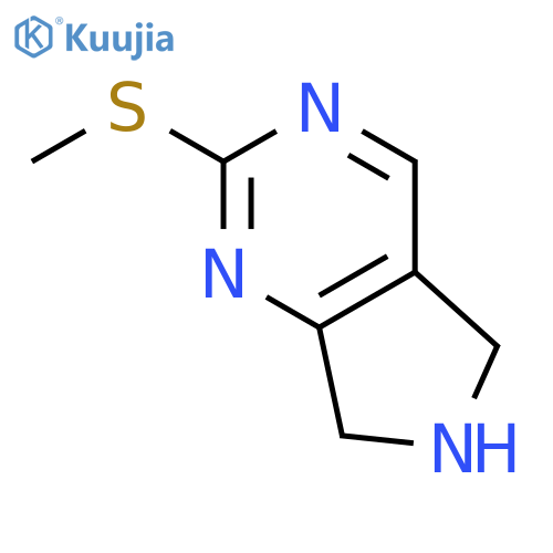 2-(Methylthio)-6,7-dihydro-5H-pyrrolo[3,4-D]pyrimidine structure