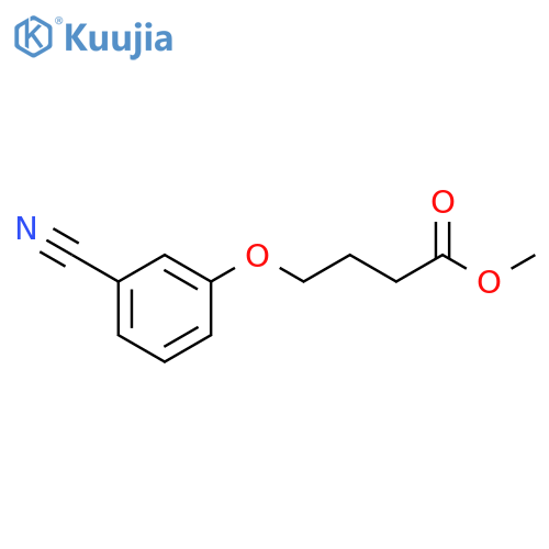 Butanoic acid, 4-(3-cyanophenoxy)-, methyl ester structure