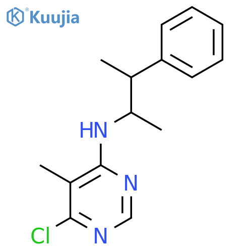 4-Pyrimidinamine, 6-chloro-5-methyl-N-(1-methyl-2-phenylpropyl)- structure