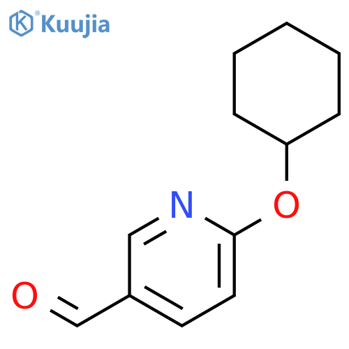 6-cyclohexyloxypyridine-3-carbaldehyde structure