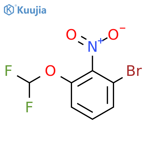 1-Bromo-3-(difluoromethoxy)-2-nitrobenzene structure