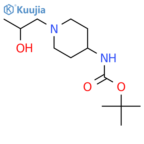 tert-Butyl (1-(2-hydroxypropyl)piperidin-4-yl)carbamate structure