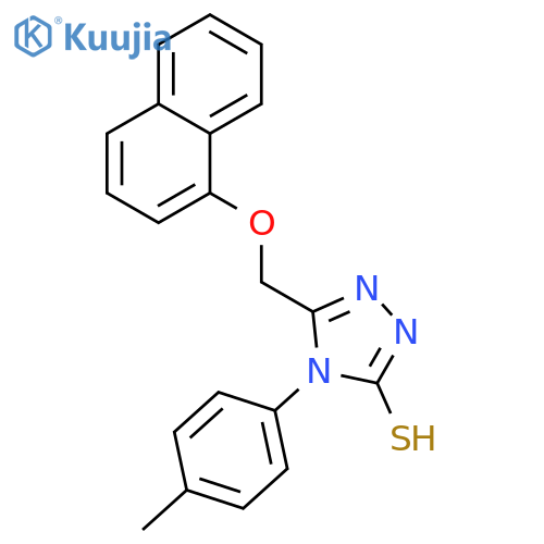 5-(Naphthalen-1-yloxymethyl)-4-p-tolyl-4H-[1,2,4]triazole-3-thiol structure