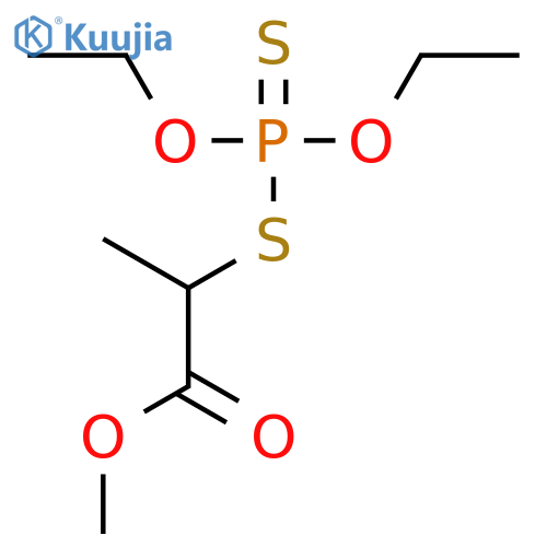 methyl 2-[(diethoxyphosphorothioyl)sulfanyl]propanoate structure