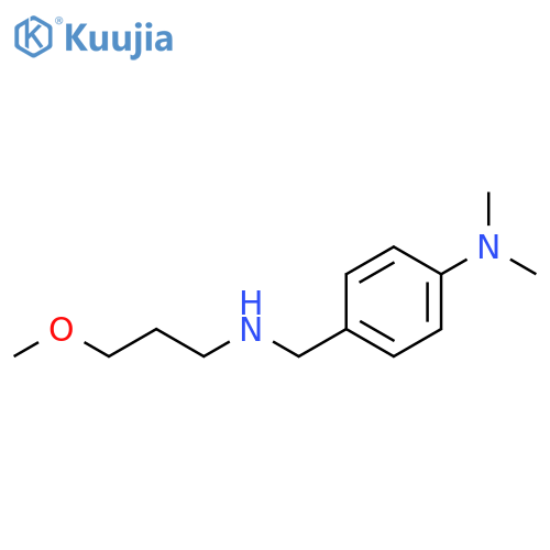 4-{[(3-methoxypropyl)amino]methyl}-N,N-dimethylaniline structure