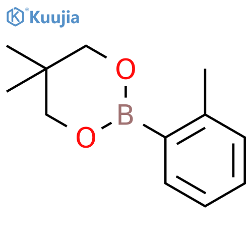 5,5-Dimethyl-2-(o-tolyl)-1,3,2-dioxaborinane structure