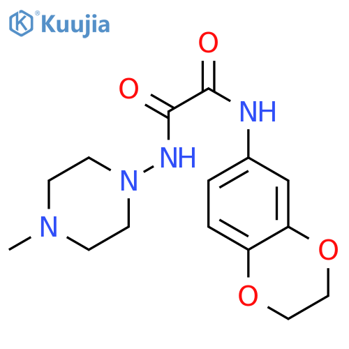 N'-(2,3-dihydro-1,4-benzodioxin-6-yl)-N-(4-methylpiperazin-1-yl)ethanediamide structure