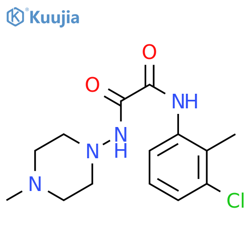 N'-(3-chloro-2-methylphenyl)-N-(4-methylpiperazin-1-yl)ethanediamide structure