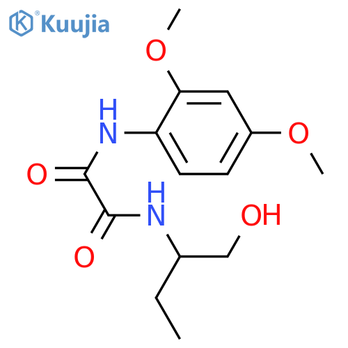 N'-(2,4-dimethoxyphenyl)-N-(1-hydroxybutan-2-yl)ethanediamide structure