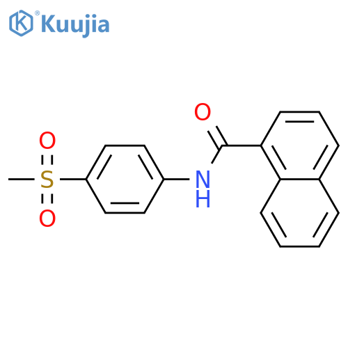 N-(4-methanesulfonylphenyl)naphthalene-1-carboxamide structure