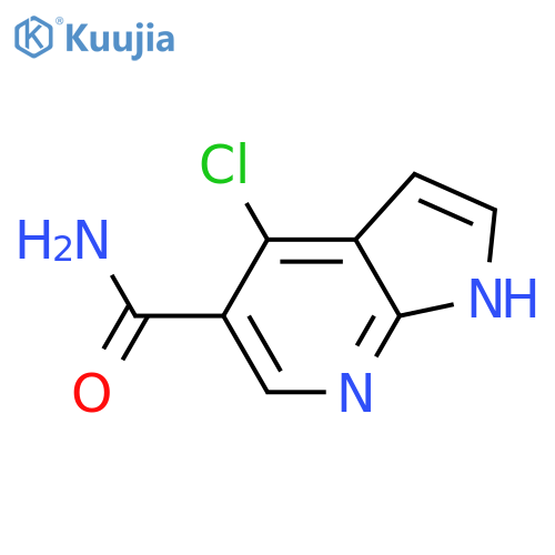 4-chloro-1H-Pyrrolo[2,3-b]pyridine-5-carboxamide structure