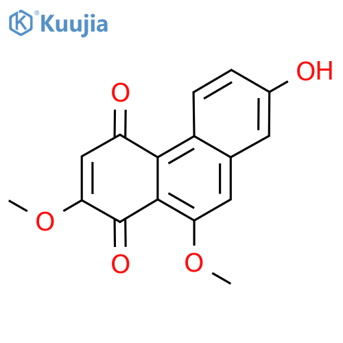 7-Hydroxy-2,10-dimethoxyphenanthrene-1,4-dione structure