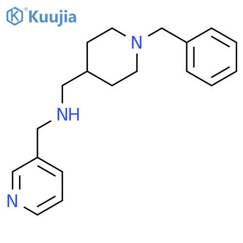 N-[(1-benzylpiperidin-4-yl)methyl]-N-(pyridin-3-ylmethyl)amine structure