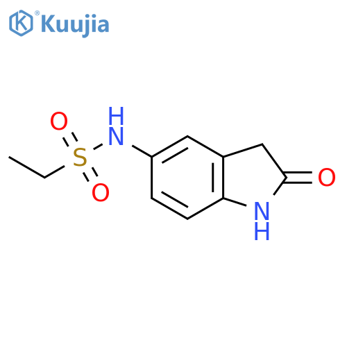 N-(2-oxo-2,3-dihydro-1H-indol-5-yl)ethane-1-sulfonamide structure