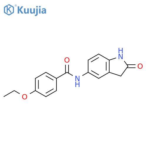 4-ethoxy-N-(2-oxo-2,3-dihydro-1H-indol-5-yl)benzamide structure