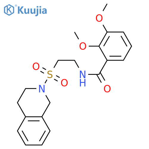 2,3-dimethoxy-N-2-(1,2,3,4-tetrahydroisoquinoline-2-sulfonyl)ethylbenzamide structure