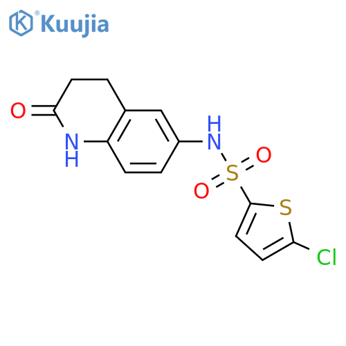 5-chloro-N-(2-oxo-1,2,3,4-tetrahydroquinolin-6-yl)thiophene-2-sulfonamide structure