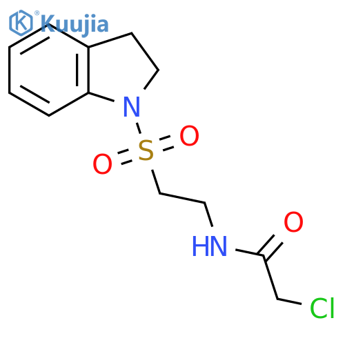 2-chloro-N-(2-(indolin-1-ylsulfonyl)ethyl)acetamide structure