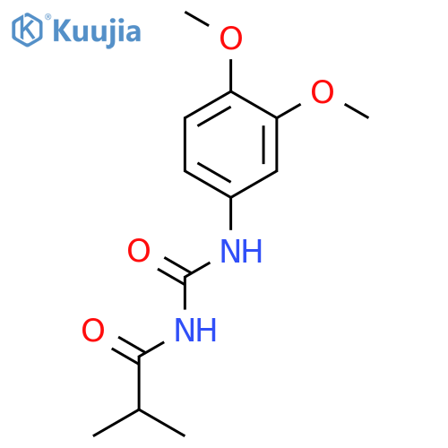 Propanamide, N-[[(3,4-dimethoxyphenyl)amino]carbonyl]-2-methyl- structure