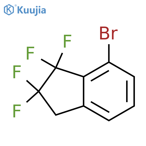 1H-Indene, 7-bromo-1,1,2,2-tetrafluoro-2,3-dihydro- structure