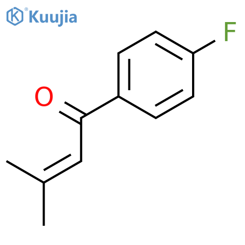 1-(4-fluorophenyl)-3-methylbut-2-en-1-one structure