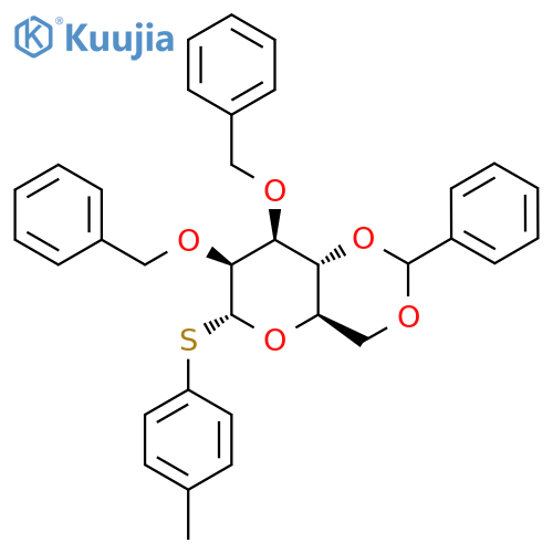 4-Methylphenyl 2,3-Di-O-benzyl-4,6-O-benzylidene-a-D-thiomannopyranoside structure