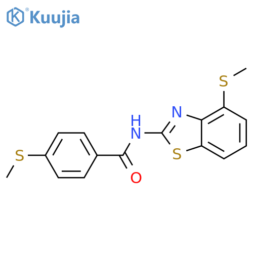 4-(methylsulfanyl)-N-4-(methylsulfanyl)-1,3-benzothiazol-2-ylbenzamide structure