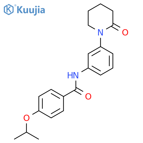 N-3-(2-oxopiperidin-1-yl)phenyl-4-(propan-2-yloxy)benzamide structure